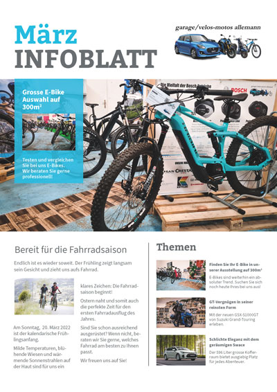 März Infoblatt Garage Allemann AG Zuchwil