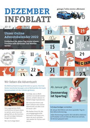Dezember Infoblatt 2022